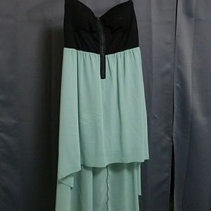 Strapless Short-Long Dress